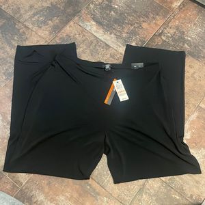 Black wide leg pants stretchy